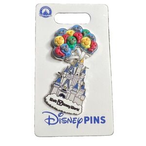 2026 Disney Parks Walt Disney World Cinderella Castle With Balloons Pin OE